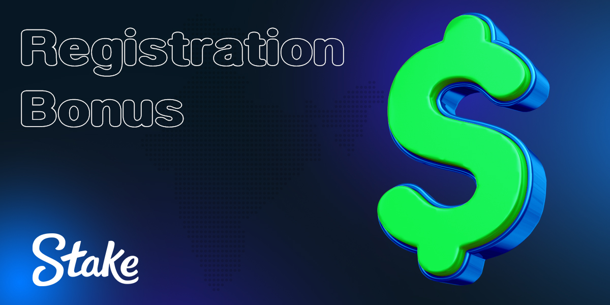 Welcome bonus for new Stake casino users
