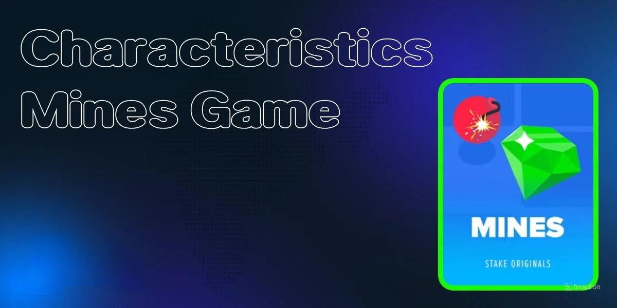 Characteristics of the Mines game on the Stake casino site
