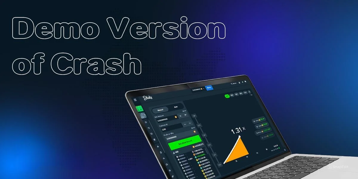Demo version of the game Crash at Stake casino