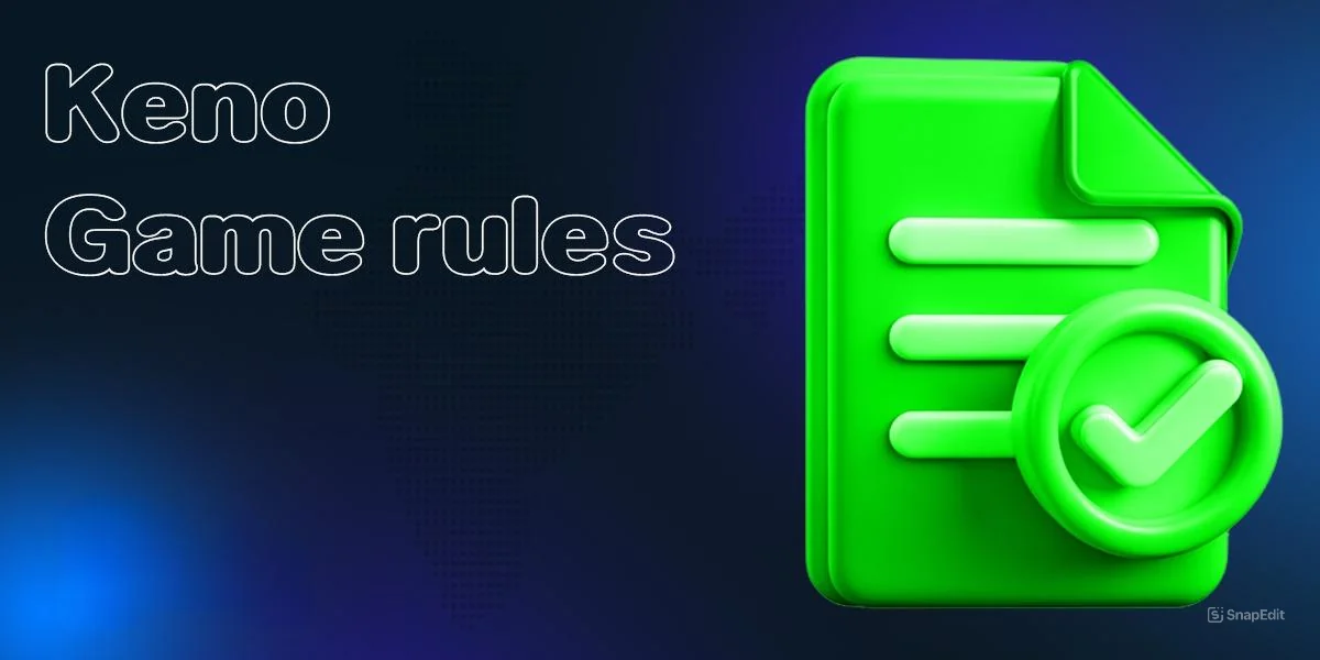 Basic rules of Keno at Stake casino site
