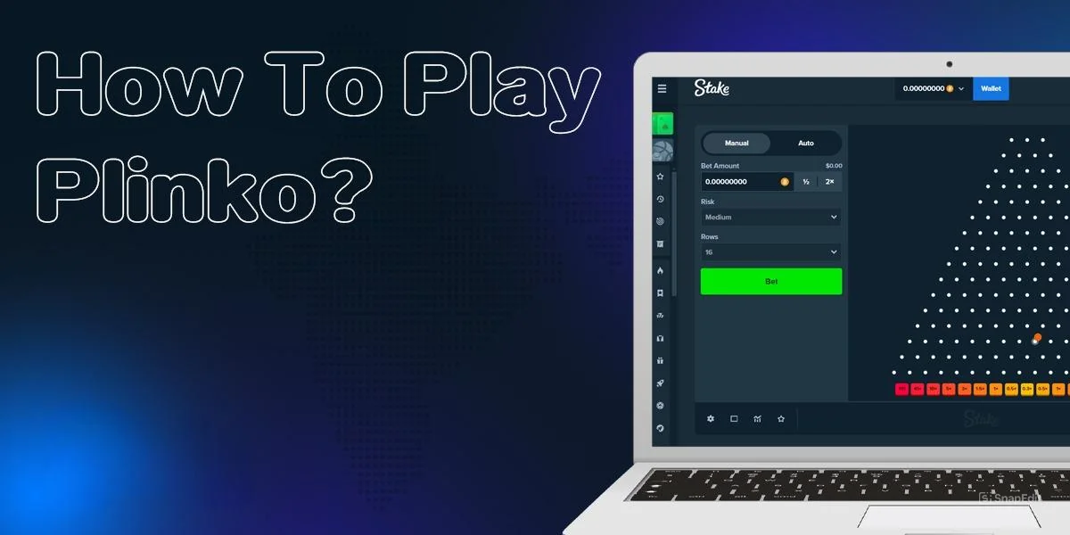 Instructions on how to start playing Plinko at Stake online casino