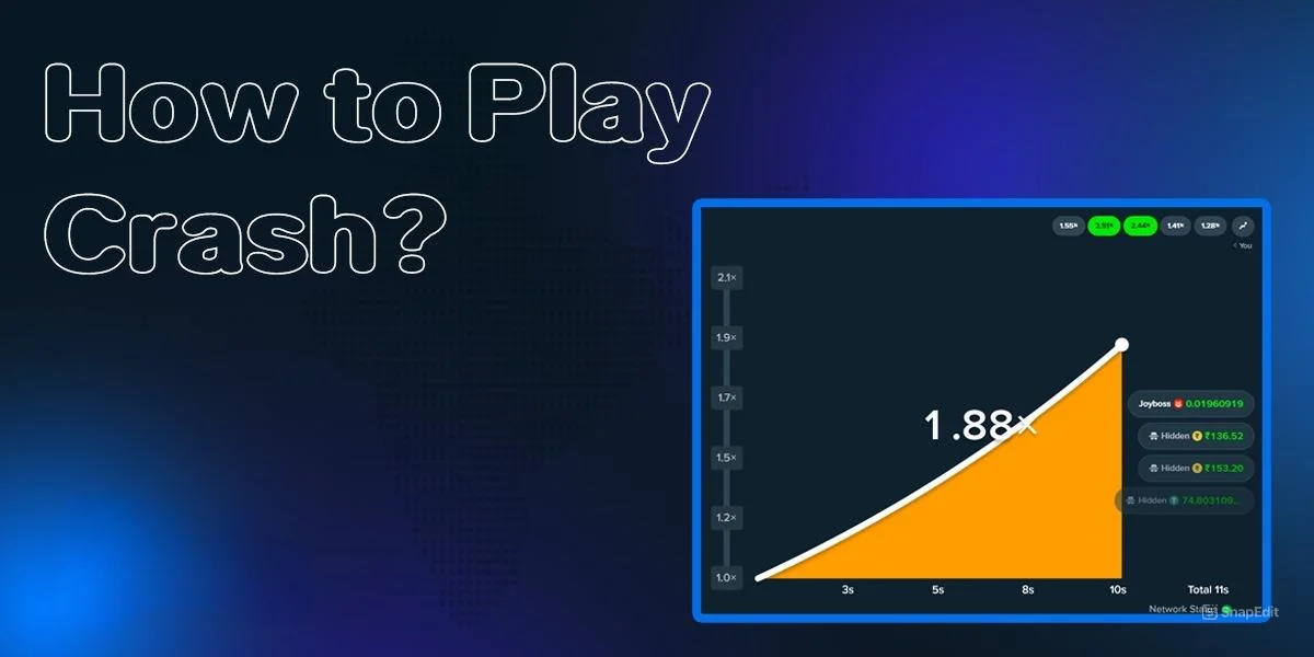 Instructions on how to start playing Crash at Stake casino site