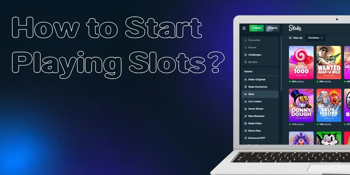 Instructions on how to start playing slots at Stake casino