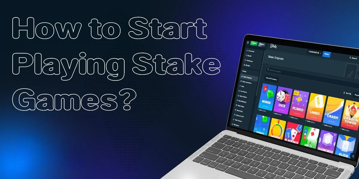 How to start playing Stake games for users from India
