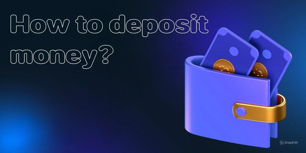 Instructions on how to deposit funds at Stake