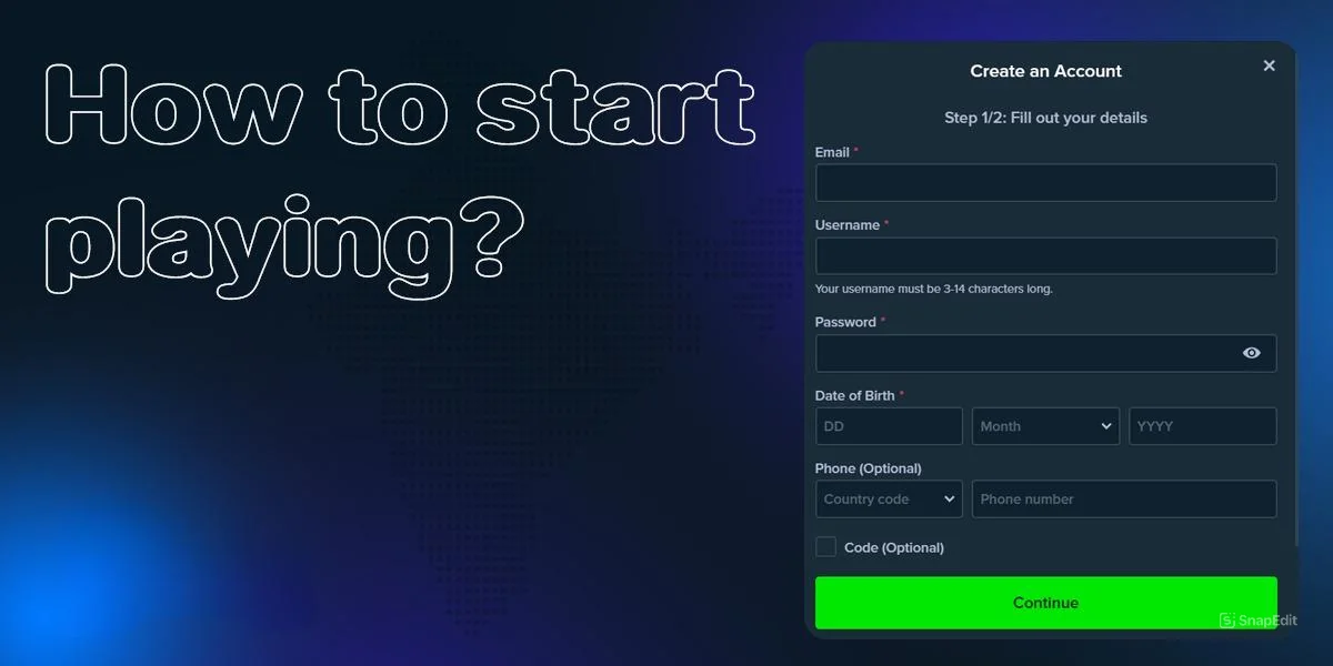 How to start playing at Casino Stake