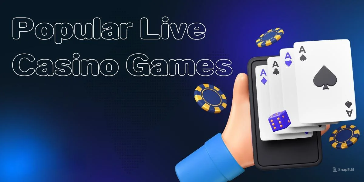 The most popular games in the live casino section at Stake 
