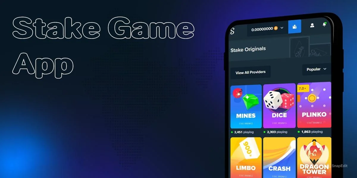 Stake online casino app and mobile version of the site