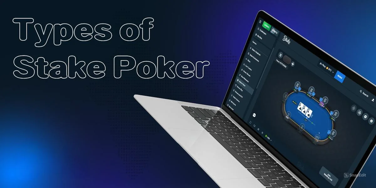 Types of poker available at Stake India online casino
