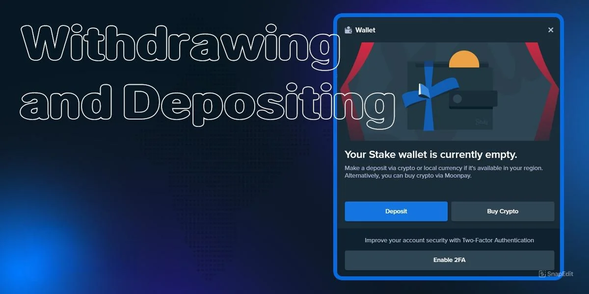 Payment methods for depositing and withdrawing funds